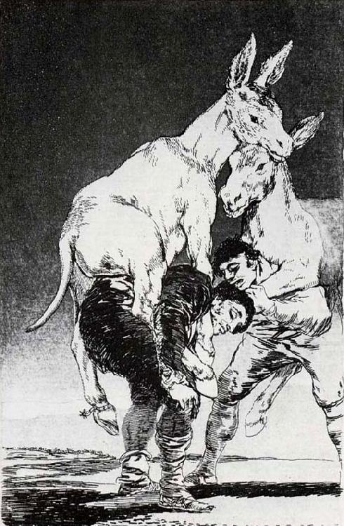 Tu que no puedes, Francisco Goya